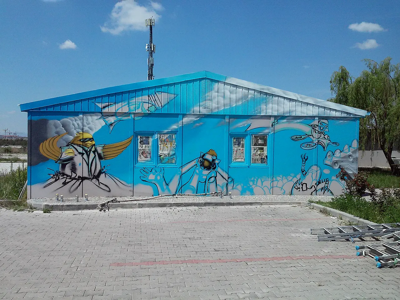 gökyüzü duvar resmi