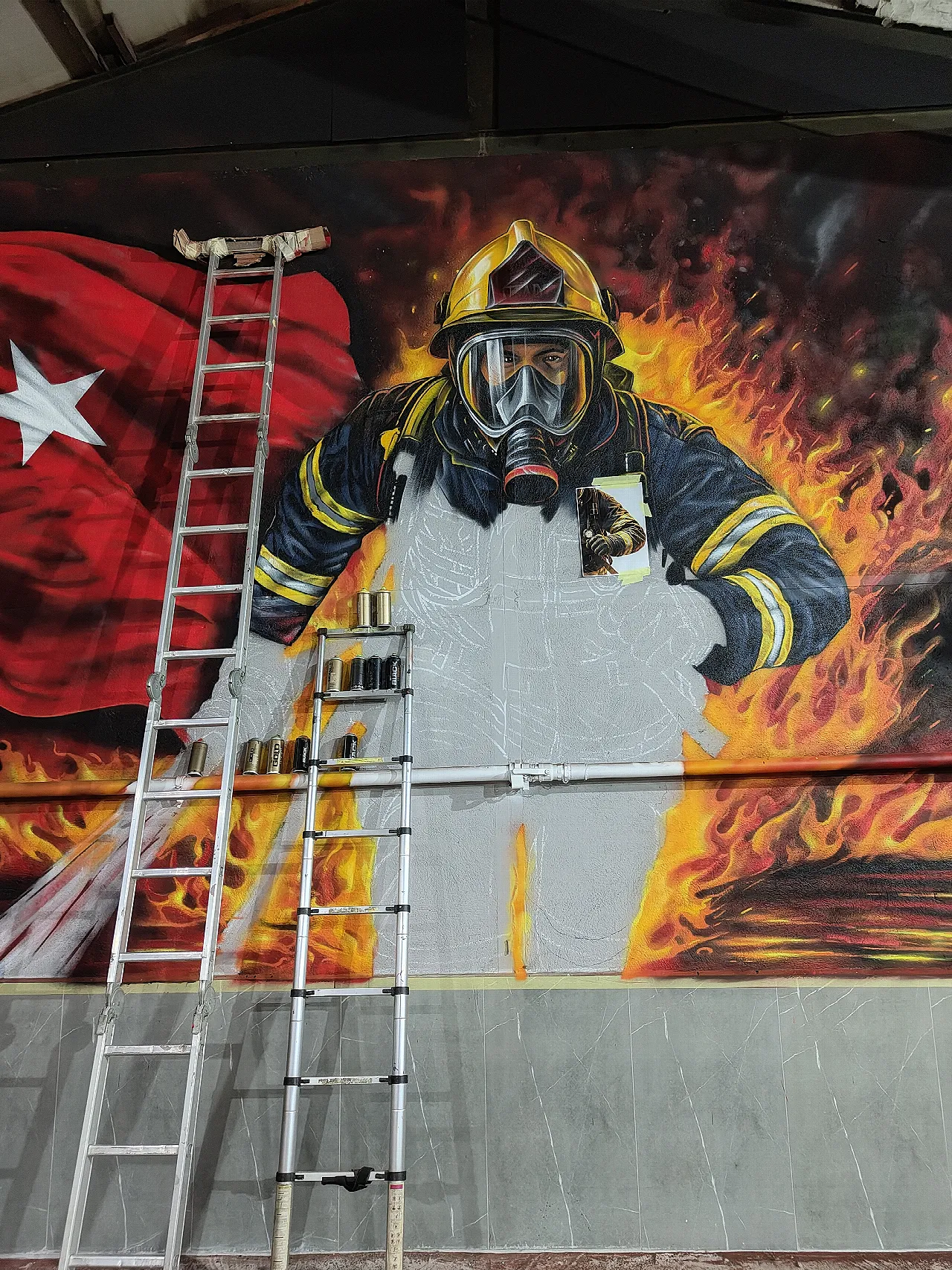 Bozüyük İtfaiye Graffiti
